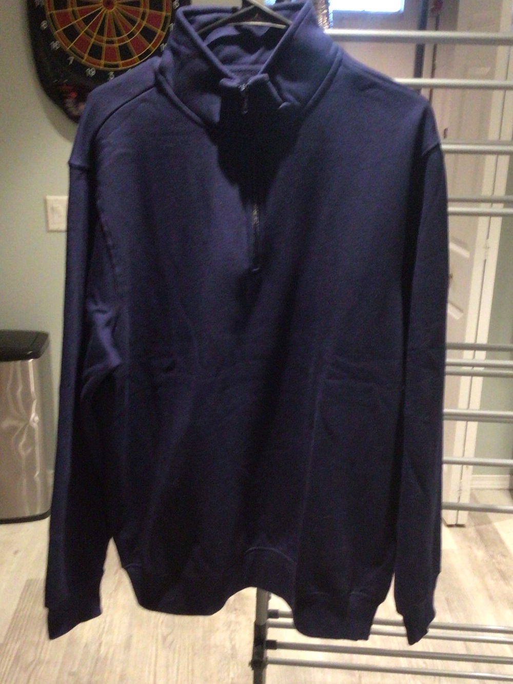 Sport-Tek Men's Navy Half-Zip Sweatshirt